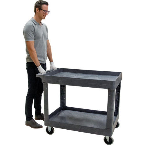 Utility Service Cart, 2 Tiers, 24-5/8" x 32-1/2" x 40", 550 lbs. Capacity Rock Safety Industrial Ltd