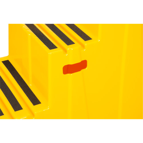 Industrial Step Stool, 3 Steps, 34-13/16" x 22-7/16" x 28-1/2" High Rock Safety Industrial Ltd