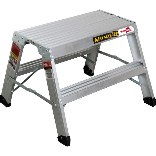 Poste de travail chevalet de sciage portatif, Cadre Aluminium, 12-1/4" p x 24" h Rock Safety Industrial Ltd
