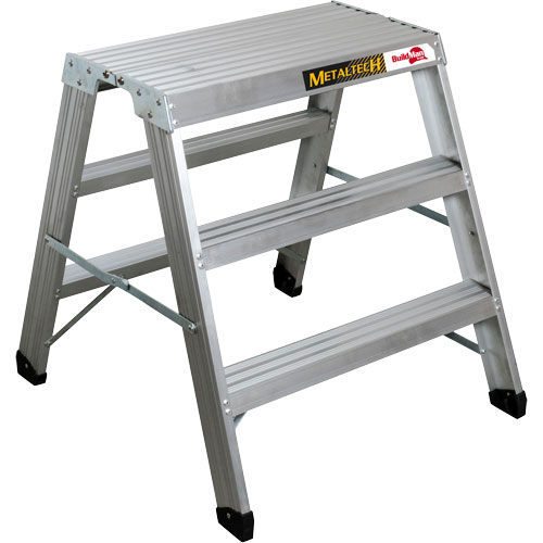 Poste de travail chevalet de sciage portatif, Cadre Aluminium, 12-1/4" p x 36" h Rock Safety Industrial Ltd