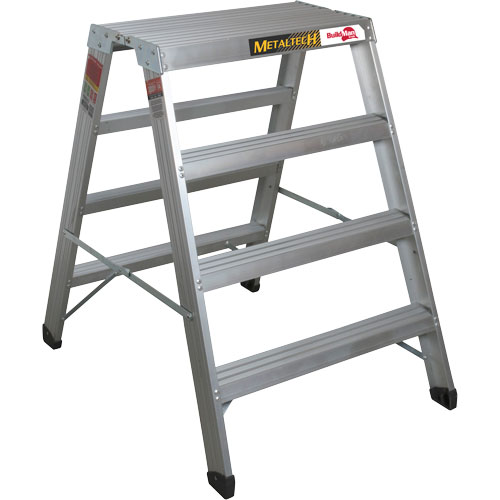 Poste de travail chevalet de sciage portatif, Cadre Aluminium, 12-1/4" p x 48" h Rock Safety Industrial Ltd