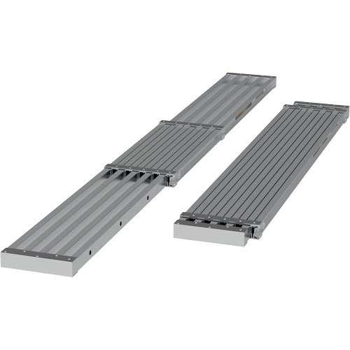 Telescoping Work Plank, 108" W x 12" D, 250 lbs. Capacity, Knocked Down Rock Safety Industrial Ltd