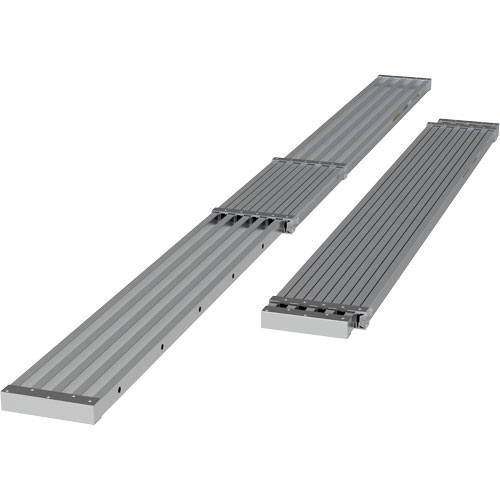 Telescoping Work Plank, 156" W x 12" D, 250 lbs. Capacity, Knocked Down Rock Safety Industrial Ltd