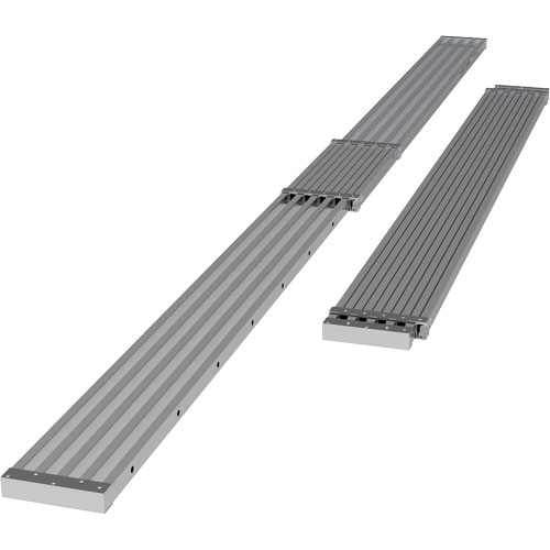 Telescoping Work Plank, 204" W x 12" D, 250 lbs. Capacity, Knocked Down Rock Safety Industrial Ltd