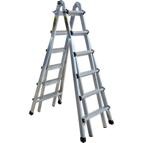 Telescoping Multi-Position Ladder, Aluminum, 300 lbs. Rock Safety Industrial Ltd