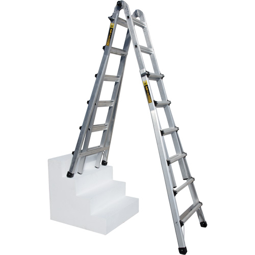 Telescoping Multi-Position Ladder, Aluminum, 300 lbs. Rock Safety Industrial Ltd