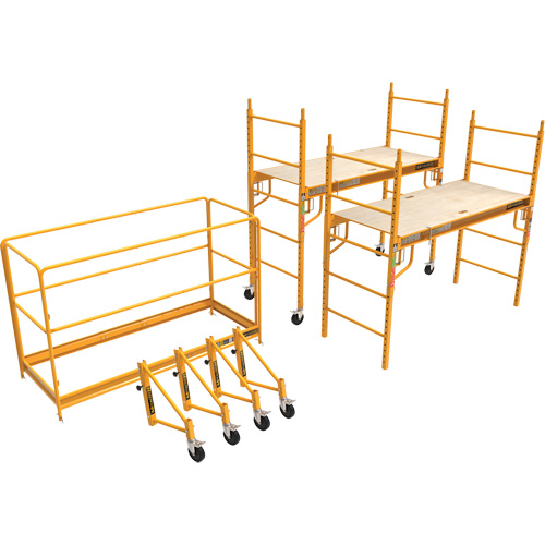Trousse compl&egrave;te de tour d'&eacute;chafaudage pour cloison s&egrave;che de 12', 58-1/2" p x 183" h Rock Safety Industrial Ltd
