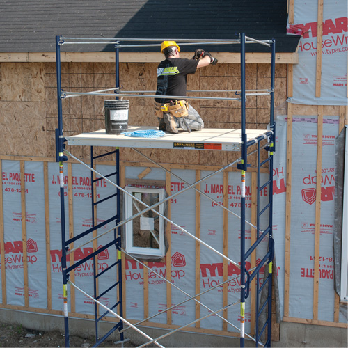 Tour d'&eacute;chafaudage compl&egrave;te avec roulettes, 66-2/10" p x 177-1/2" h Rock Safety Industrial Ltd