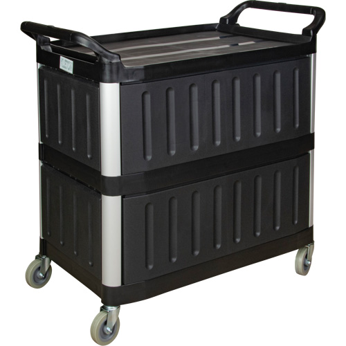 Chariot utilitaire, 3 tiers, 19-3/4" x 37-1/2" x 40-1/4", Capacit&eacute; 250 lb Rock Safety Industrial Ltd