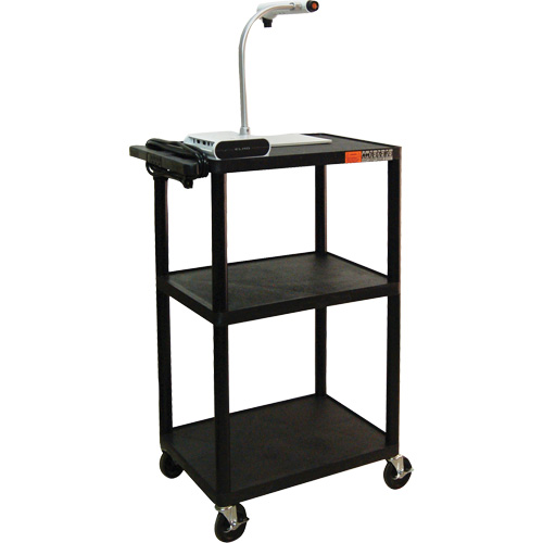 Chariot utilitaire &eacute;lectrique, 3 tiers, 24" x 42" x 18", Capacit&eacute; 300 lb Rock Safety Industrial Ltd