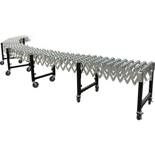 Convoyeur extensible, 18" la x 12' lo, Capacit&eacute; de 200 lb par pi lin. Rock Safety Industrial Ltd