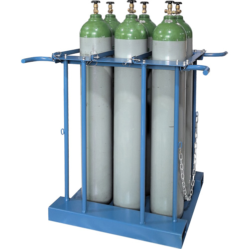 Support de rangement pour 6 cylindres pour chariot &eacute;l&eacute;vateur Rock Safety Industrial Ltd