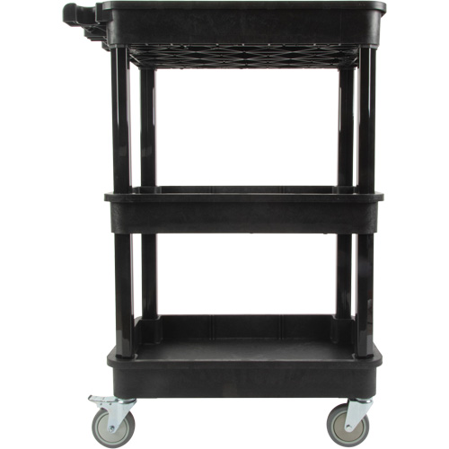Utility Cart with Deep Lip Shelf, 3 Tiers, 19" x 39-1/2" x 28-1/4", 330 lbs. Capacity Rock Safety Industrial Ltd
