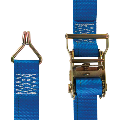 Heavy-Duty Utility Strap, J-Hook, 2" W x 20' L, 500 lbs. (227 kg) WLL Rock Safety Industrial Ltd