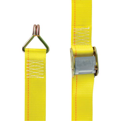 Ratchet Strap, Cam Buckle, 2" W x 12' L, 500 lbs. (227 kg) WLL Rock Safety Industrial Ltd