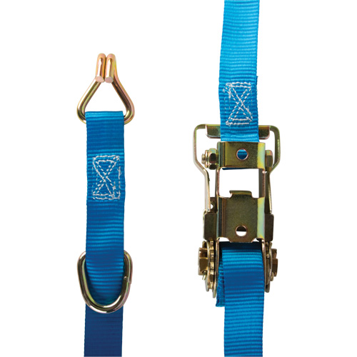 Ratchet Strap, J-Hook, 1" W x 16' L, 835 lbs. (379 kg) WLL Rock Safety Industrial Ltd