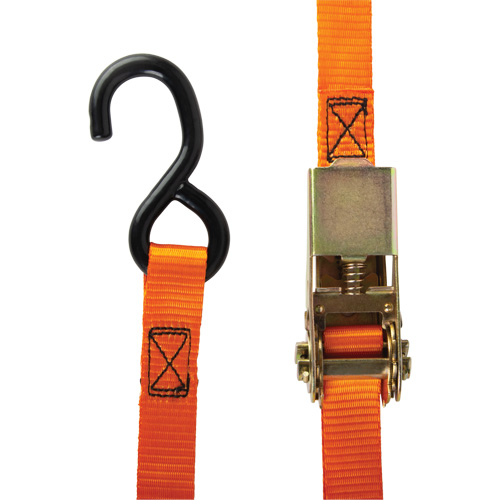 Tendeur d'arrimage &agrave; cliquet, Crochet en S, 1" , 12' , Charge d'utilisation max. 2200 lb (998 kg) Rock Safety Industrial Ltd