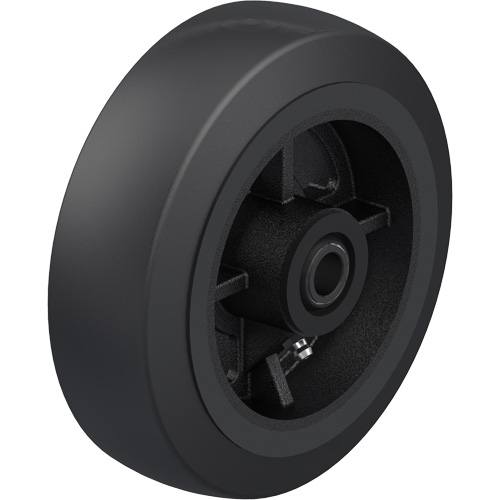 Roue en caoutchouc noir sur noyau en fonte Rock Safety Industrial Ltd