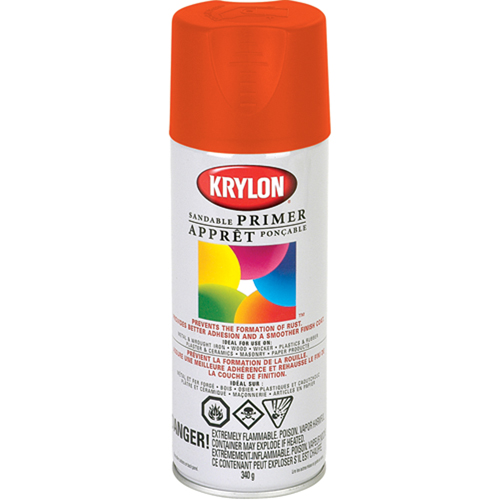 Fluorescent Spray Paint, Fluorescent Red/Orange, 11 oz., Aerosol Can Rock Safety Industrial Ltd