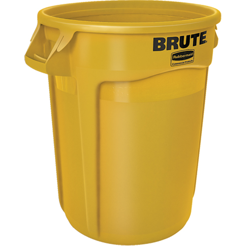 Round Brute&reg; Containers, Polyethylene, 32 US gal. Rock Safety Industrial Ltd