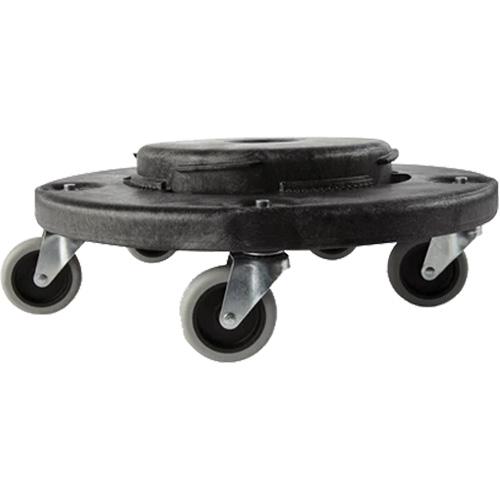 Brute&reg; Dolly, Polyethylene, Black, Fits: 20 - 55 US Gal. Rock Safety Industrial Ltd