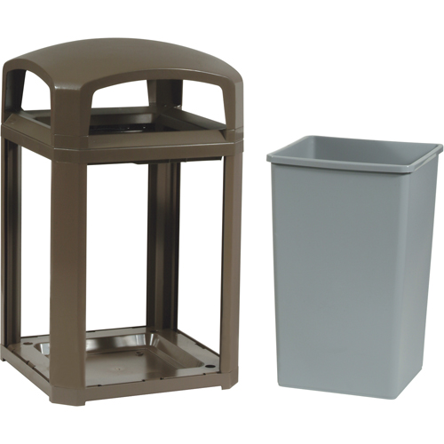 Landmark Series&reg; Classic Container Frame With Rigid Liner, Galvanized Steel, 35 US gal. Rock Safety Industrial Ltd