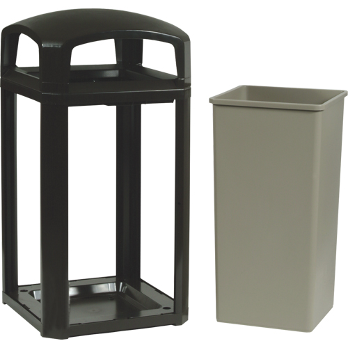 Landmark Series&reg; Classic Container Frame With Rigid Liner, Plastic, 50 US gal. Rock Safety Industrial Ltd