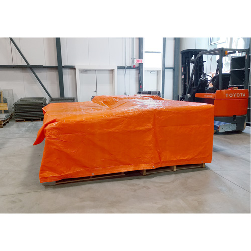 B&acirc;ches isol&eacute;es, Poly&eacute;thyl&egrave;ne, Orange, 20' x 12' x 8 mils Rock Safety Industrial Ltd
