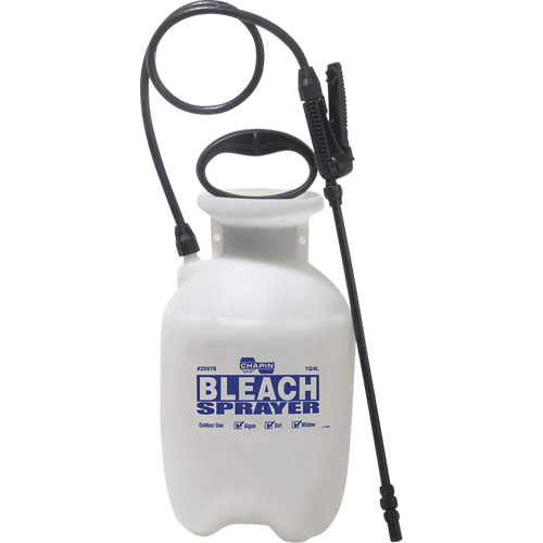 R&eacute;servoir avec pulv&eacute;risateur deau de javel pour d&eacute;sinfecter, 1 gal. (3,8 L), Polypropyl&egrave;ne, Lance de 12" Rock Safety Industrial Ltd