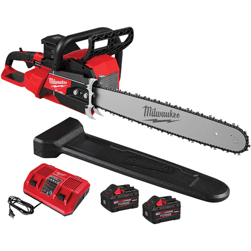 Fuel 20" Dual Battery Chainsaw Kit, Battery Powered, 5.8 HP Rock Safety Industrial Ltd