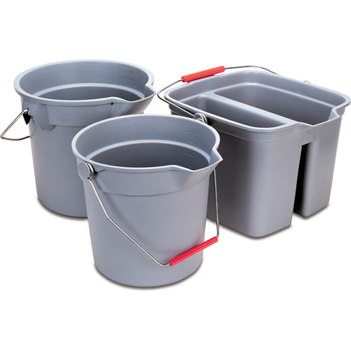 Brute&reg; Bucket, 3.5 US Gal. (14 qt.) Capacity, Grey Rock Safety Industrial Ltd