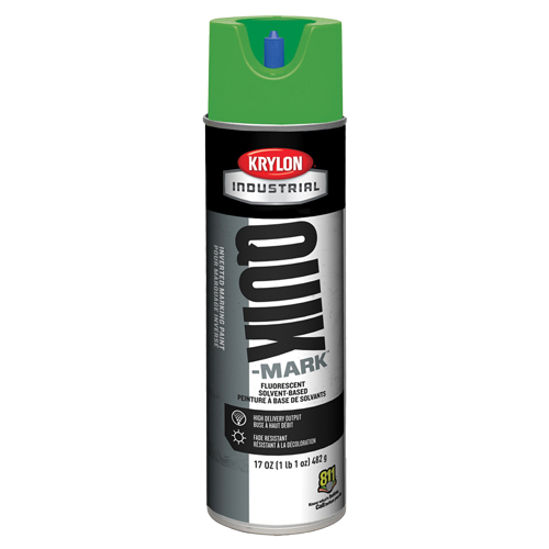 Industrial Quik-Mark Solvent-Based Inverted Marking Paint, 17 oz., Aerosol Can Rock Safety Industrial Ltd