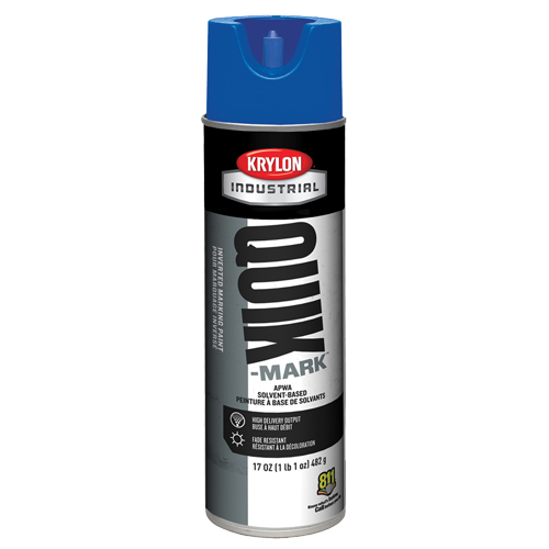 Industrial Quik-Mark Solvent-Based Inverted Marking Paint, 17 oz., Aerosol Can Rock Safety Industrial Ltd