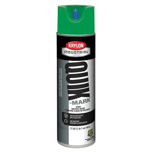Industrial Quik-Mark Solvent-Based Inverted Marking Paint, 17 oz., Aerosol Can Rock Safety Industrial Ltd
