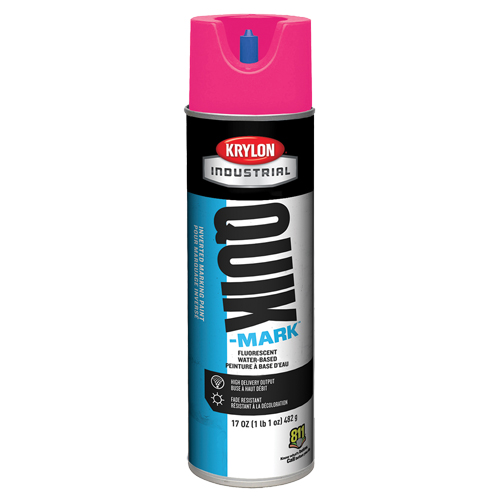 Industrial Quik-Mark Water-Based Inverted Marking Paint, 17 oz., Aerosol Can Rock Safety Industrial Ltd