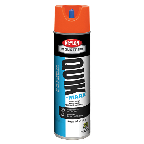 Industrial Quik-Mark Water-Based Inverted Marking Paint, 17 oz., Aerosol Can Rock Safety Industrial Ltd