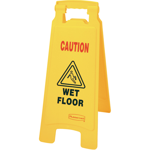 Panneaux d'avertissement de plancher mouill&eacute;, Anglais avec pictogramme Rock Safety Industrial Ltd