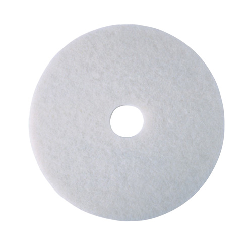 Tampon de polissage pour planchers, 17", Polissage, Blanc Rock Safety Industrial Ltd