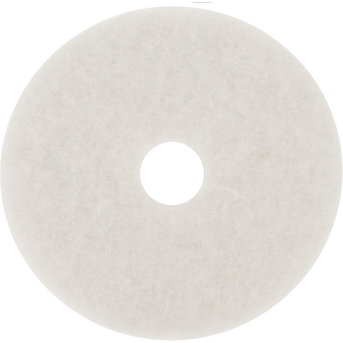 Tampon de polissage pour planchers, 18", Polissage, Blanc Rock Safety Industrial Ltd