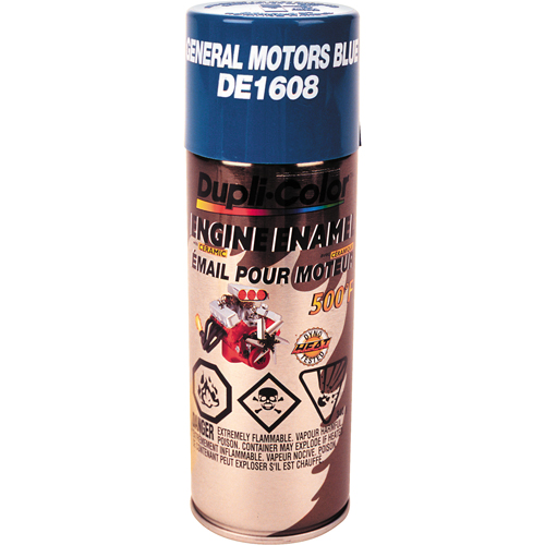 Peinture d'&eacute;mail pour moteur, Bleu GM, 12 oz, Canette a&eacute;rosol Rock Safety Industrial Ltd