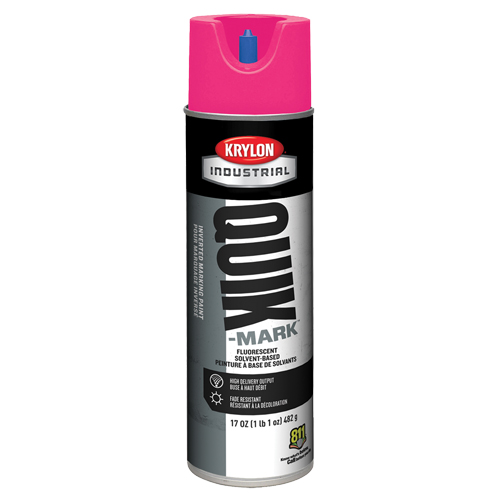 Industrial Quik-Mark Solvent-Based Inverted Marking Paint, 17 oz., Aerosol Can Rock Safety Industrial Ltd