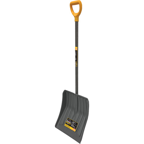 Pro Snow Shovel, Polypropylene Blade, 13-7/8" Wide, D-Grip Handle Rock Safety Industrial Ltd