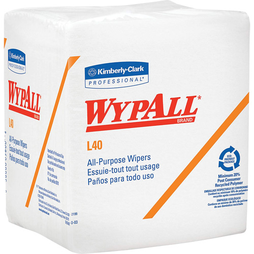 Chiffons L40, Tout usage, 12-1/2" lo x 12" la Rock Safety Industrial Ltd