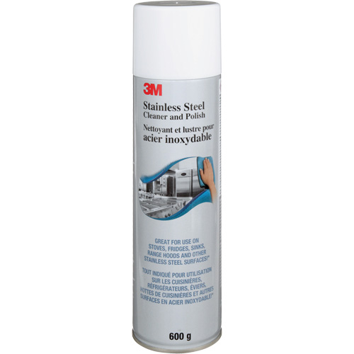 Stainless Steel Cleaner & Polish, 21.5 oz., Aerosol Can Rock Safety Industrial Ltd