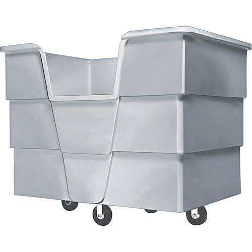 Jumbo Starcart Box Truck, Polyethylene, 65" L x 45" W x 54" H, 60 cu. ft. Volume, 1500 lbs. Capacity Rock Safety Industrial Ltd