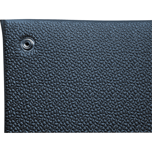Tapis Comfort-King antistatique, 2' la x 3' lo x 3/8" &eacute;p, Rugueux, Bleu Rock Safety Industrial Ltd