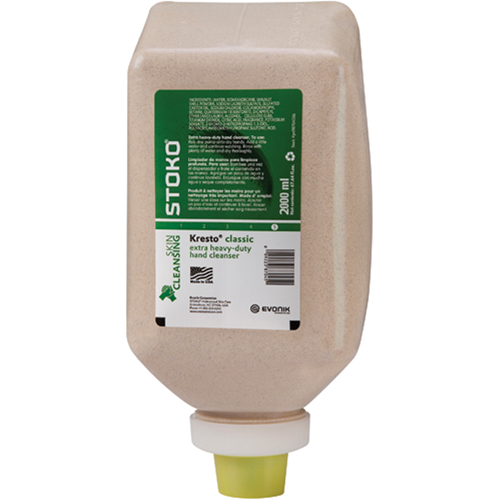 Nettoyant extra puissant pour les mains Kresto, P&acirc;te, 2 L, Bouteille, Parfum&eacute; Rock Safety Industrial Ltd
