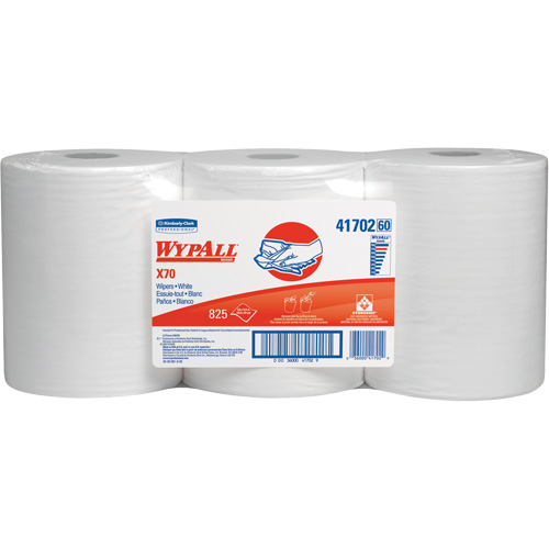 Chiffons industriels de qualit&eacute; sup&eacute;rieure X70 WypAll, Robuste, 13-2/5' lo x 9-4/5" la Rock Safety Industrial Ltd