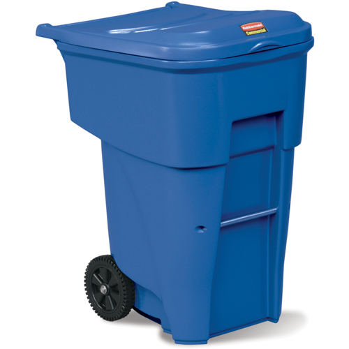 Brute&reg; Roll Out Containers, Curbside, Polyethylene, 95 US gal. Rock Safety Industrial Ltd