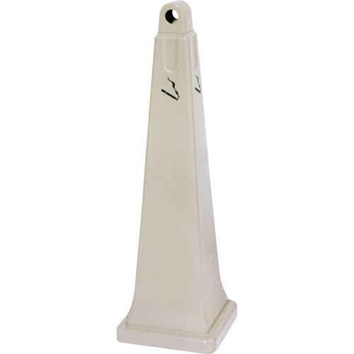 Groundskeeper Cigarette Waste Collectors, Free-Standing, Plastic, 1 US gal. Capacity, 39-3/4" Height Rock Safety Industrial Ltd